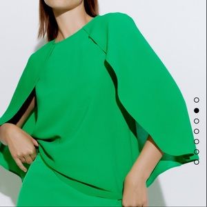 NWT ZARA Cape Sleeved Blouse